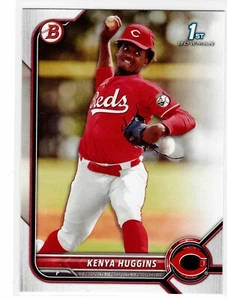 Kenya Huggins Cincinnati Reds 2022 Bowman Draft 1st Bowman - Picture 1 of 3