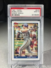 1991 Topps Desert Shield Robin Yount #575 - PSA 9 - Milwaukee Brewers