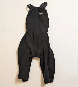 Traje de baño Speedo para mujer US 23 piel de rodilla carreras negro espalda abierta competitivo - Imagen 1 de 9