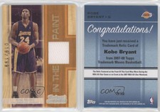 2007-08 Topps Trademark Moves Relics Orange In the Paint /199 Kobe Bryant HOF