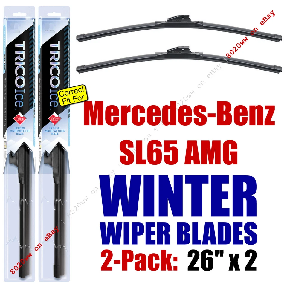 Limpiaparabrisas INVIERNO 2pk Super Premium Fit 2005-2011 Mercedes-Benz SL65 AMG - 35260x2 Foto 1 de 1