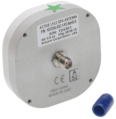 2 Inch GPS Antenna L1/L2 33dB Gain 3.3V 5V 12V or 24V Power SMA Connector - NEW - Image 1 of 4