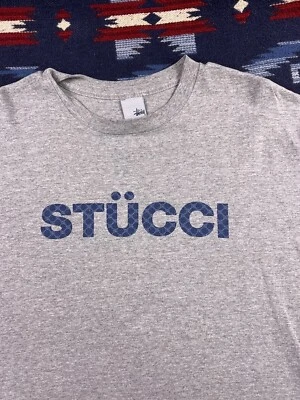 Stucci Stussy STUSSY 90s Vintage LV Monogram Size XL Men USA Made Gray RARE! - Image 1 of 4