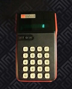 Vtg Sharp ELSI-MATE EL- 8000R Fluorescent Display Calculator Red Japan No Cord - Picture 1 of 2