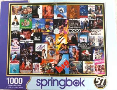 Going To The Movies 1000 Piece Jigsaw Puzzle by Springbok - Image 1 of 4