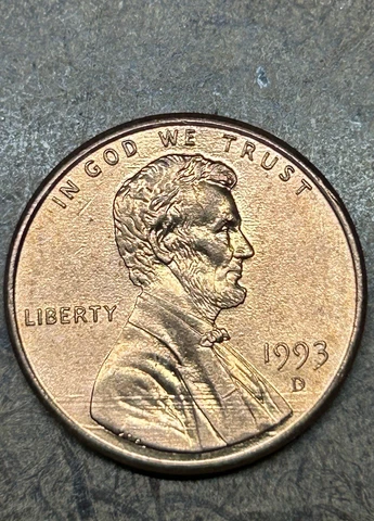 1993 D Linear Plating Blisters Penny Cover