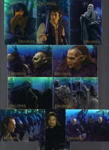 LORD OF THE RINGS LOTR FELLOWSHIP 2001 TOPPS 10 HOLOFOIL CHASE CARD SET #1-10 - Picture 1 of 1
