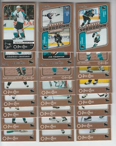 06/07 OPC San Jose Sharks 24 Cards w/RCs & Inserts Nabokov Carle RC Vlasic RC + - Picture 1 of 1