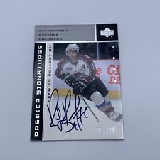 2002-03 UD Premier Collection Signatures Silver #SRA Ray Bourque /125 Avalanche