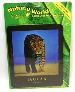 Tapis de souris vintage : neuf dans sa boîte - 1996 monde naturel - Jaguar par Tim Davis - Photo 1/1