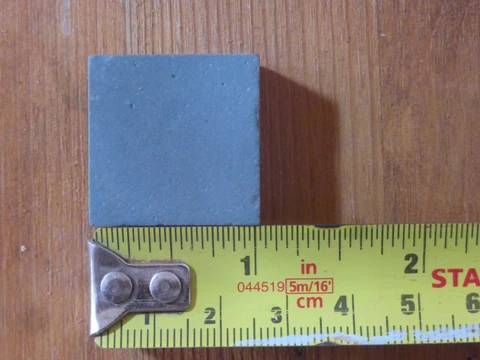 Antique Reclaimed Geometric Floor Tile, Blue Square, 1 inch x 1 inch, One of 100 Cover