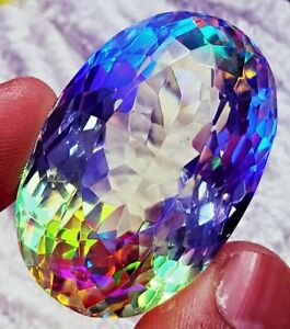 Mystic Quartz Between 50 to 60 Ct Certified Loose Gemstone With Free Shipping