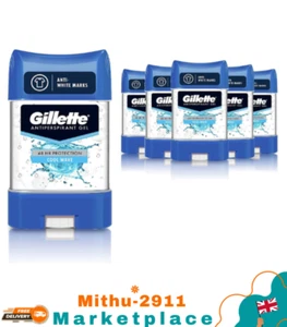 Gillette Antiperspirant Deodorant Gel For Men 420ml (70 x 6) 48Hour Invisible'' - Picture 1 of 6