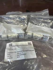 Amphenol HVBI702R6AFCBBKFG25L0000 LOT OF 2 Connectors New, Priority Mail - Picture 1 of 3
