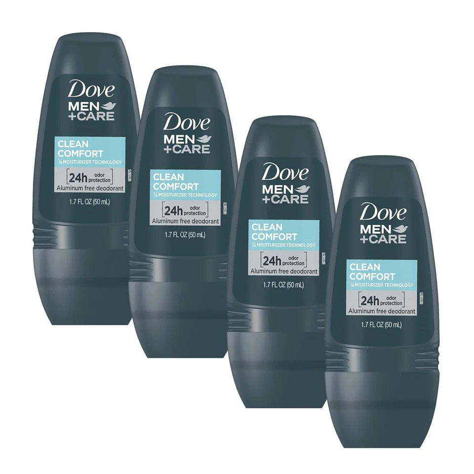 Dove Men Care Clean Comfort Roll on Deodorant Aluminum For All Day...