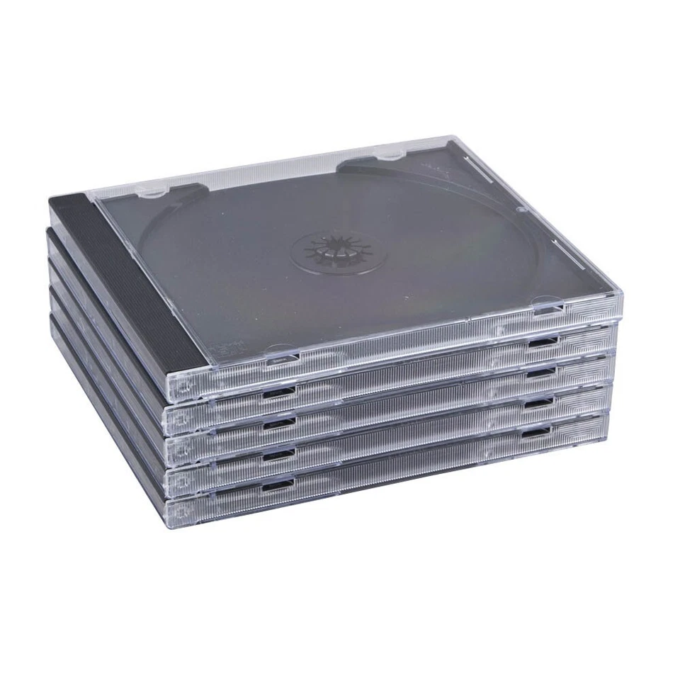 50 DVD CD Hüllen Jewelcase schwarz CD Leerhülle für 2 CD - BOX31-2 - Bild 1 von 1