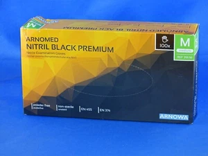 Einweghandschuhe ARNOMED Schwarze Nitril-Handschuhe REF 391-M - Bild 1 von 8