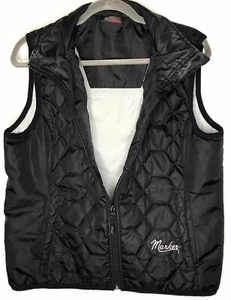 Marker Women’s Quilted Vest Large Black Full Zip - Picture 1 of 3