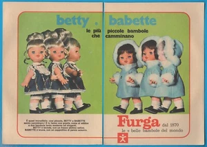 FURGA: Betty e Babette 1971 pubblicità advertising werbung clipping MA1493 - Picture 1 of 1