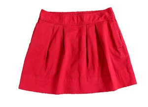 Vineyard Vines Short Red Pleated Lined Skirt - Pockets - Sz 6 - Picture 1 of 2