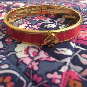 KATE SPADE NEW YORK LIVE COLORFULLY HINGED ENAMEL BRACELET - Picture 1 of 9