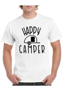 Happy Camper T-Shirt - Unisex, Wohnmobil, Camper, Wohnmobil, Camping, Zelt, Kleidung - Bild 1 von 1