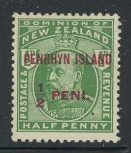 Penrhyn 1914 ½d Edward VII missing period variety Sc# 13a mint - Picture 1 of 1