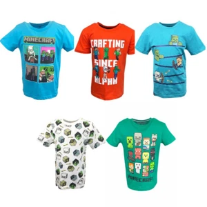 new boys Ex store Minecraft t-shirt / top. 4-14yrs. - Picture 1 of 7