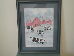 Water color farm scene by Ann Freeman - Picture 1 of 2