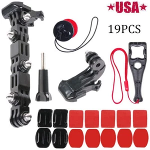 Motorcycle Helmet Chin Mount Kit Extra Tethers for GoPro Hero 10 Black 9 8 7 - Picture 1 of 6