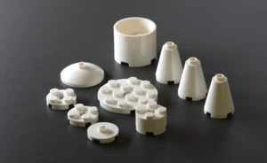 Piezas LEGO: 10x Piedra Redonda, Varios, Blanco (del Modelo 10341, Artemisa) - Imagen 1 de 1