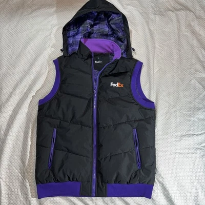 FedEx Bubble Vest Hooded Limited 1000 Made, Authentic from FedEx Store. SOLD OUT - Image 1 of 4