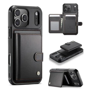 Magsafe Charging 2in1 Magnetic Wallet Leather Shockproof Case Cover For iPhone - Picture 1 of 39