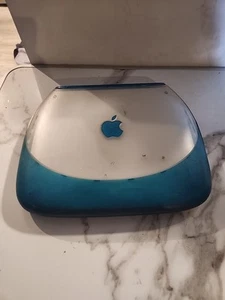 Apple iBook G3 Clamshell Blueberry OS 9.2 Schlüssel fehlt ungetestet für Ersatzteile - Bild 1 von 13