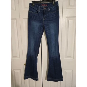 Lynden Cinch Gr. 28 Long Damen Flare Dark Wash Jeans - Bild 1 von 12