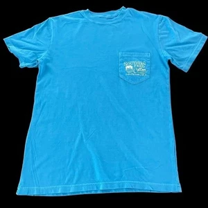 T-shirt maglietta girocollo tasca Southern Fried cotone unisex taglia small nuova senza etichette nuova S - Foto 1 di 4