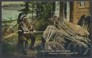 1911 Canada/UK ~ Chief Scar Face in Canadian Section ~ KGV Coronation London Ex - Imagen 1 de 2