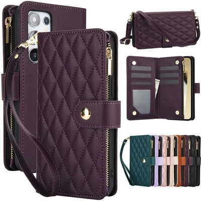 Wallet Case RFID Leather Shockproof Flip Cover For Samsung S25 Ultra S24Plus S23 - Image 1 of 4