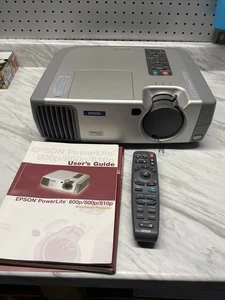 Epson PowerLite 600p EMP-600 SVGA Digital Projector LCD W Accessories Tested - Picture 1 of 9
