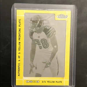 2007 Chad Johnson Topps Finest Framed Printing Plate Yellow 1/1 #VFM-CJ - Picture 1 of 5