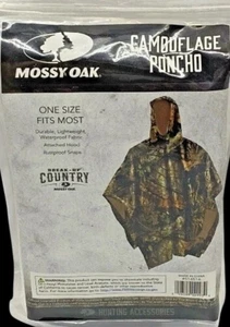 Poncho de lluvia camuflado de roble musgo talla única para la mayoría impermeable camuflaje de caza NUEVO - Imagen 1 de 3