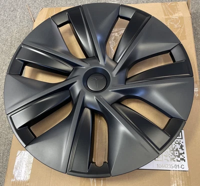 GENUINE New Tesla 1044235-01-C Model Y 19” Gemini Wheel Trim - Image 1 of 4