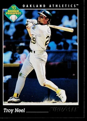1993 Pinnacle #246 Troy Neel Oakland Athletics Rookie - Image 1 of 2