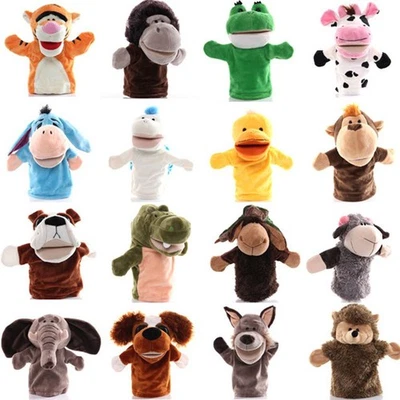 Wholesale Plush Toy Hand Puppet Cartoon Animal Doll With Movable Mouth - image 1 of 4