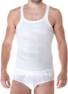 Canottiera uomo in cotone a costine Fragi Nilo SS - Picture 1 of 2
