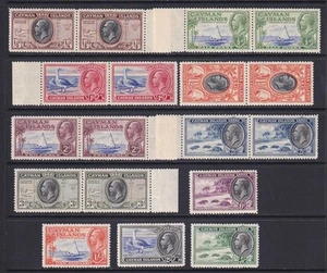 Estampillas de Islas Caimán GV 1935 MM, MNH. Juego de piezas (valores a 5s). Gato aprox 115€. - Imagen 1 de 2