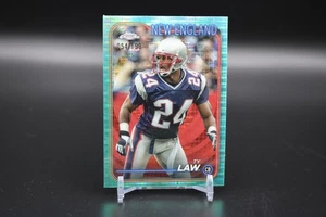 2024 Topps Cromo Fútbol Ty Law #123 Aqua Speckle New England Patriots/199 - Imagen 1 de 2