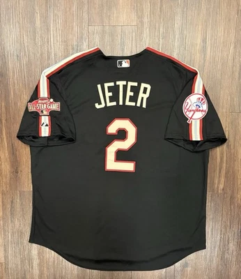 Vtg Derek Jeter #2 NY Yankees 2004 MLB All-Star Majestic Baseball Jersey Sz 2XL - Image 1 of 4