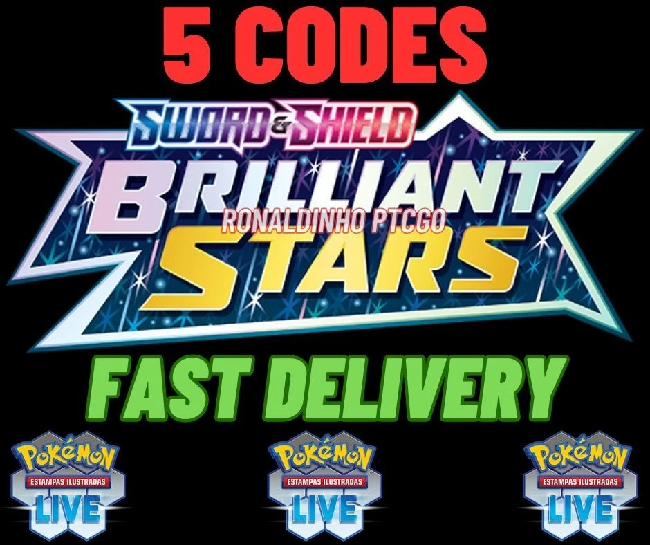 5 Brilliant Stars Codes Booster Pokémon TCG LIVE - PTCGL - SENT FAST - Image 1 of 1