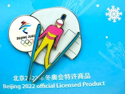 2022 Beijing Winter Olympic Official Ski Jumping Pin LE5000 - Image 1 of 4